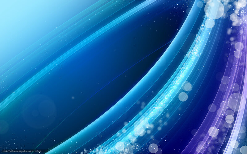 Blue Light Streaks — Dynamic, Digital Art, Bokeh