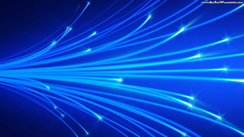 Blue Light Streaks — Dynamic, Digital Art, Lines