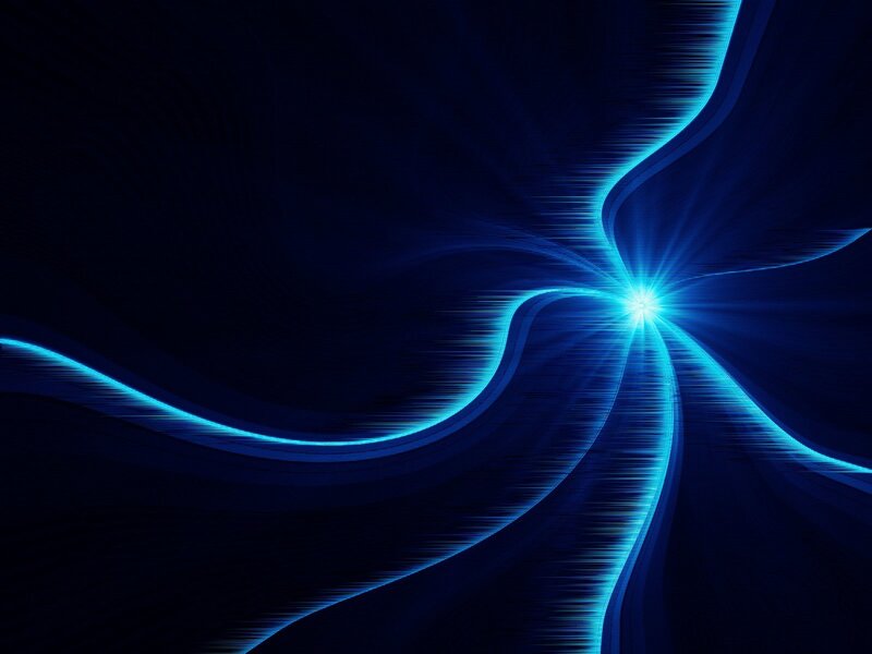 Blue Light Streaks — Lines, Darkness