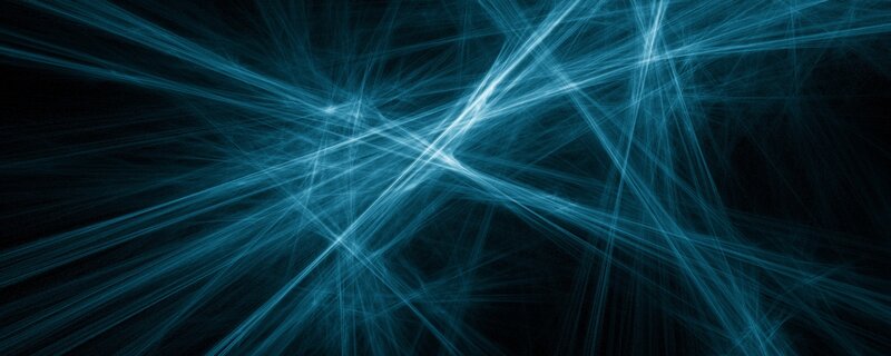 blue light streaks on black