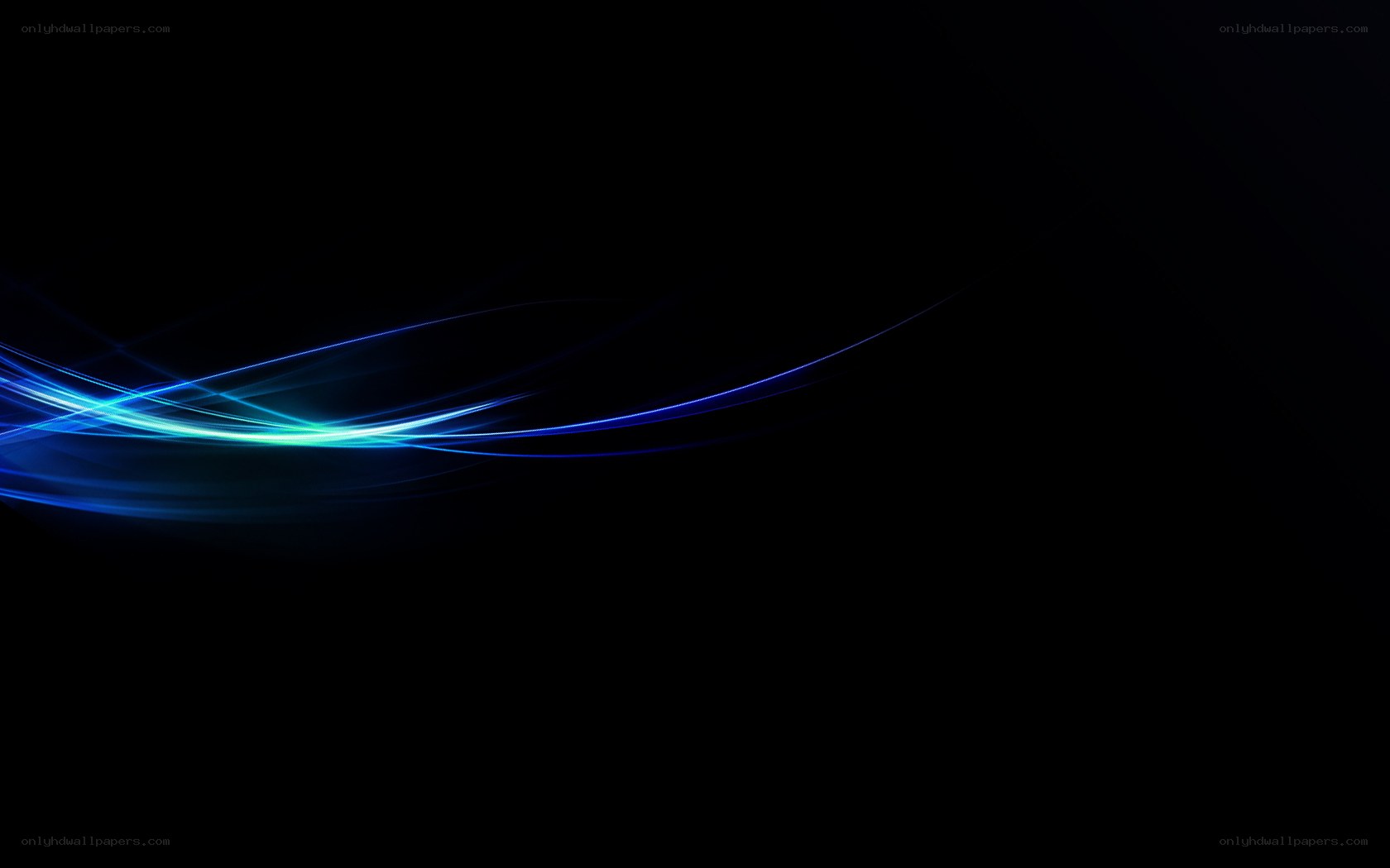 Blue light streaks on black