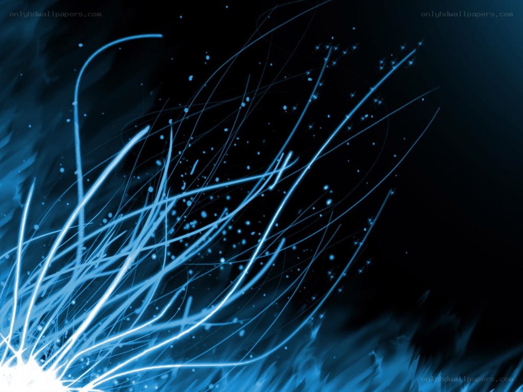 blue light streaks on black