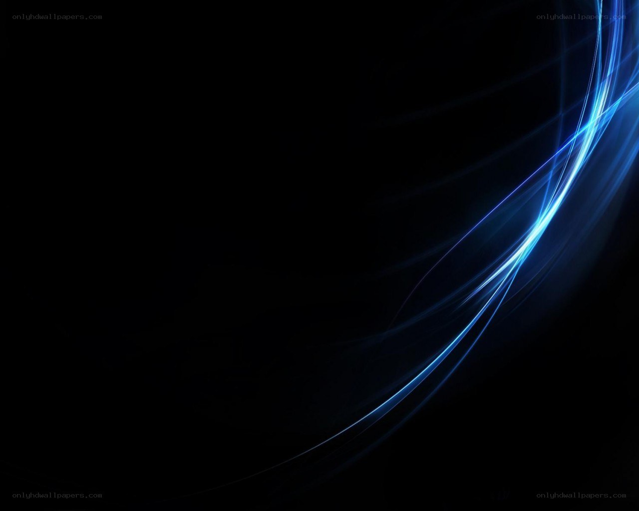 Blue light streaks on black