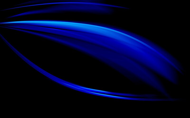 Blue light streaks on black