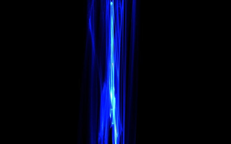blue light streaks on black