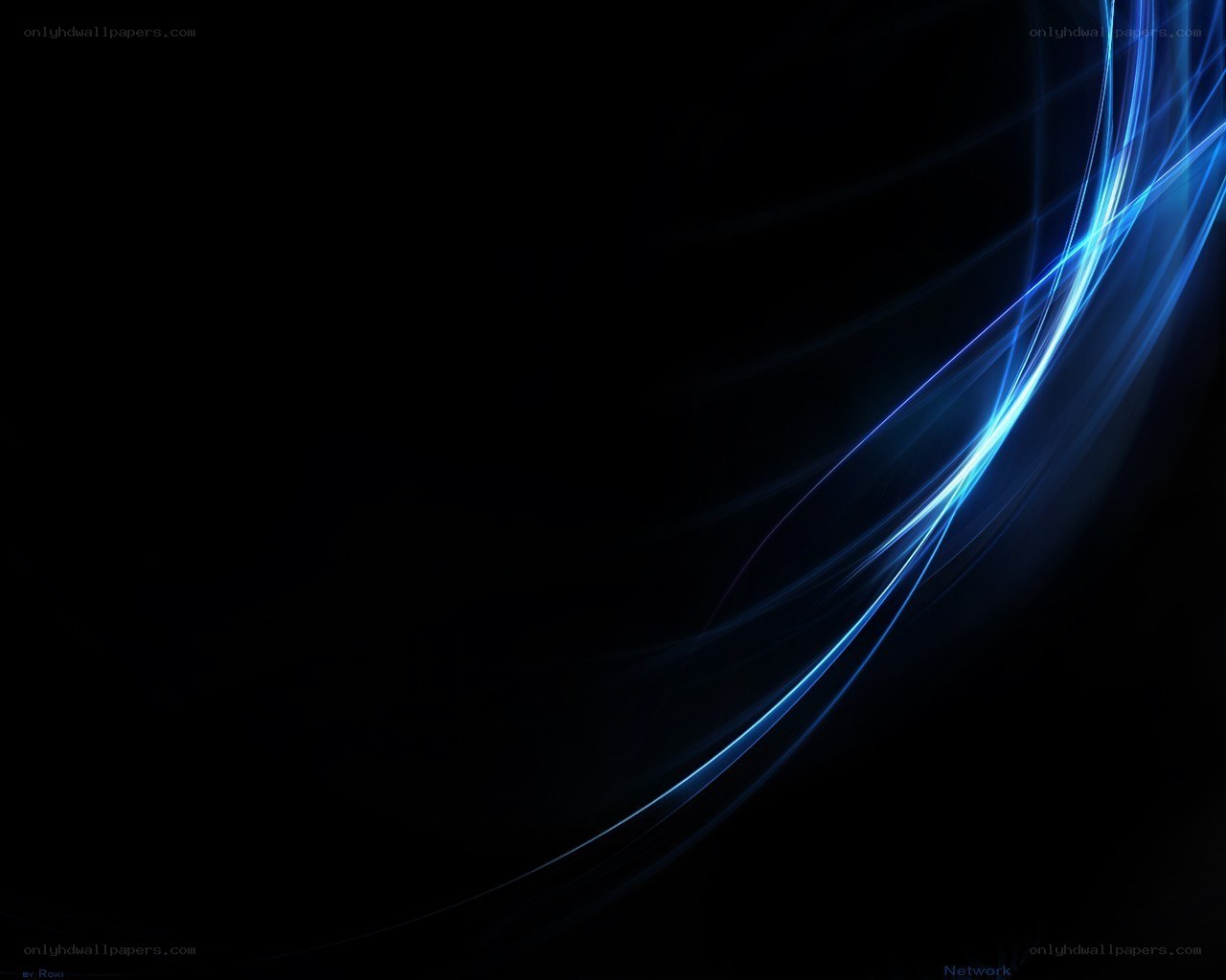 blue light streaks on black
