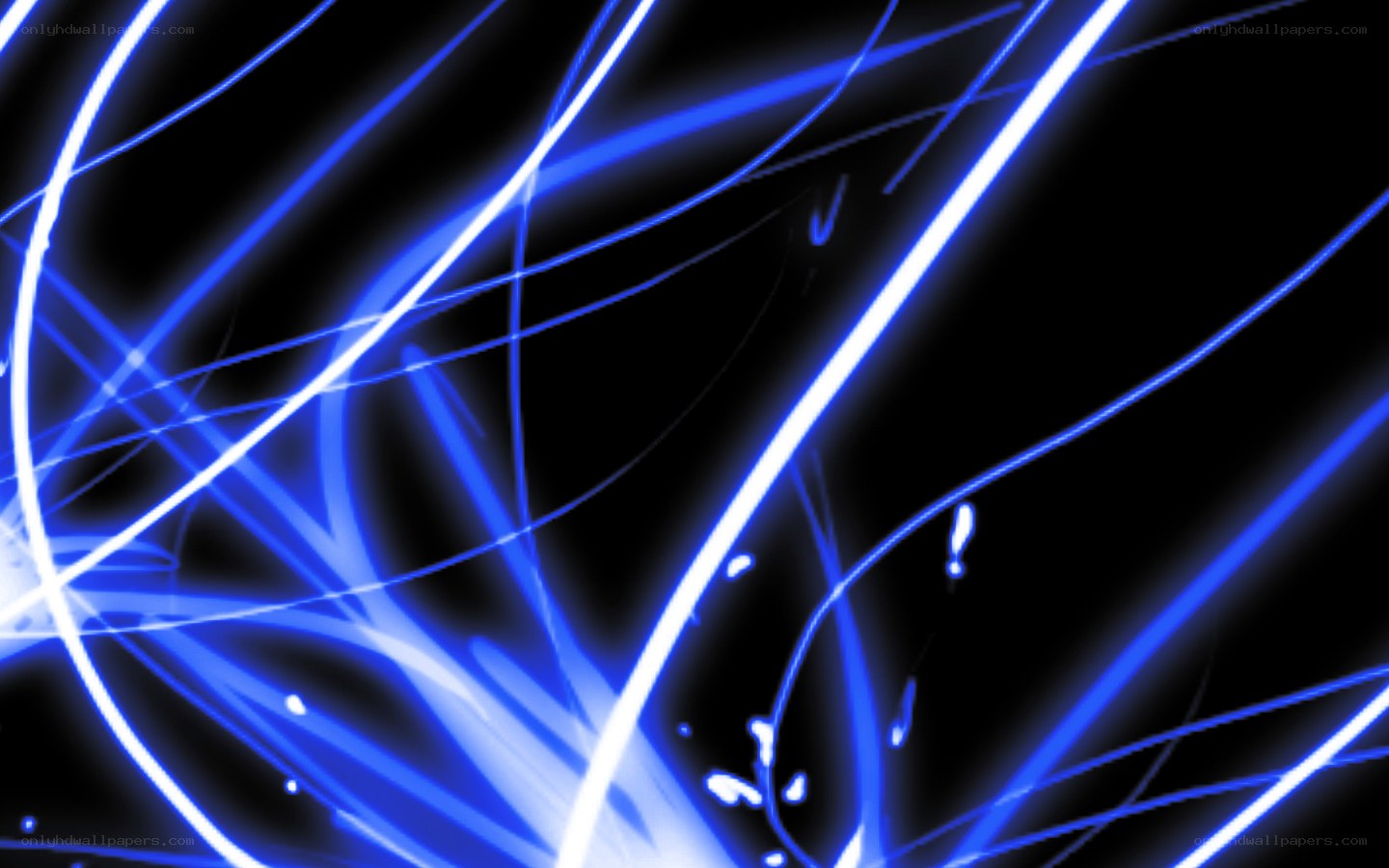 blue light streaks on black