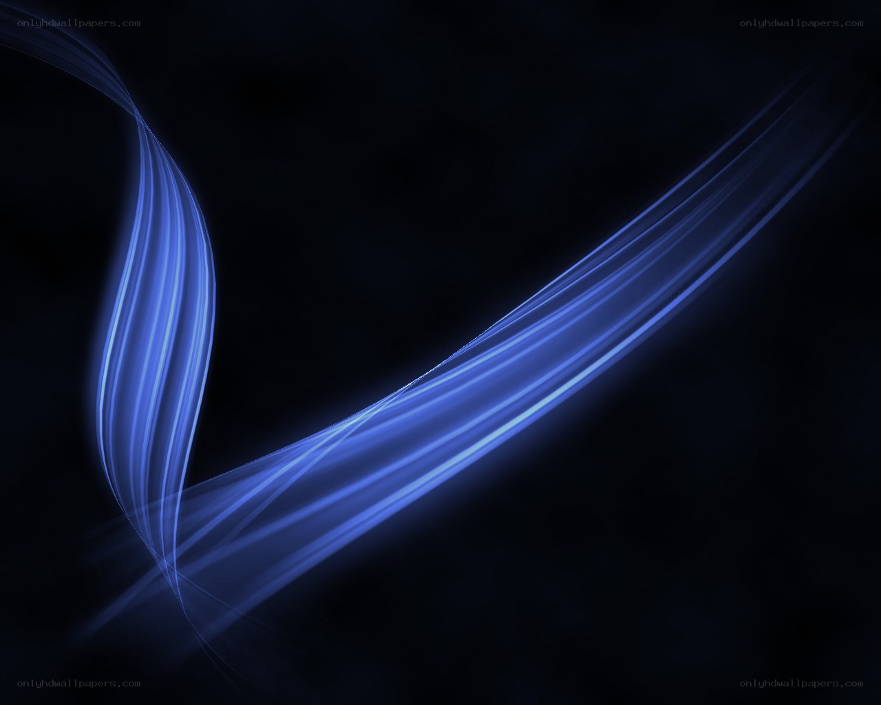 Blue light streaks on black
