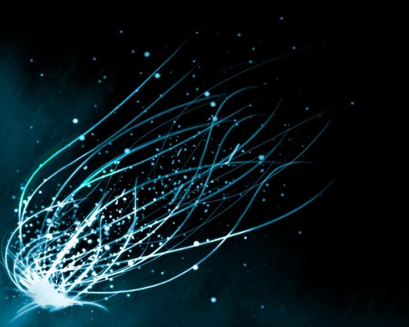 blue light streaks on black
