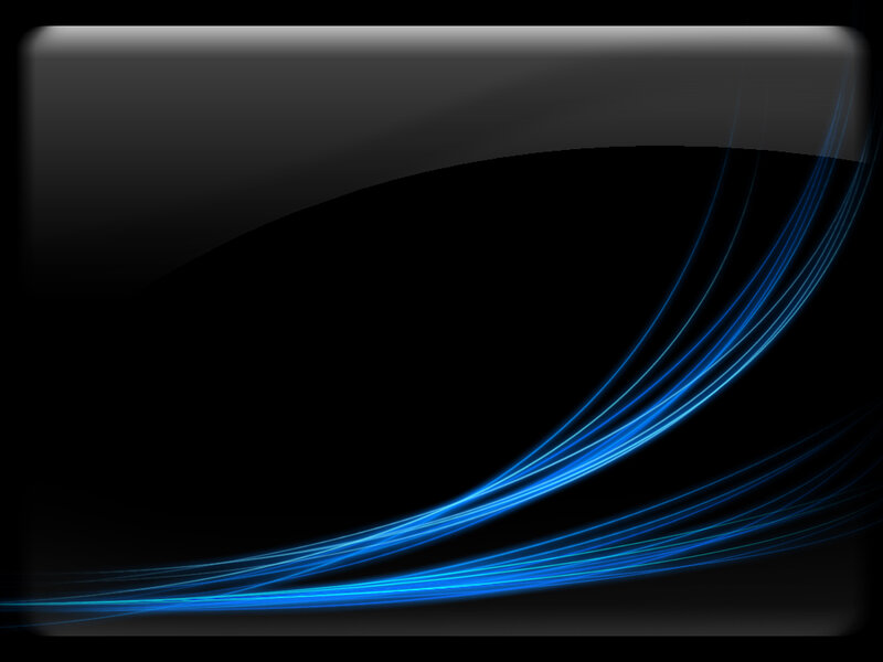 Blue Light Streaks on Black — Dynamic, Abstract