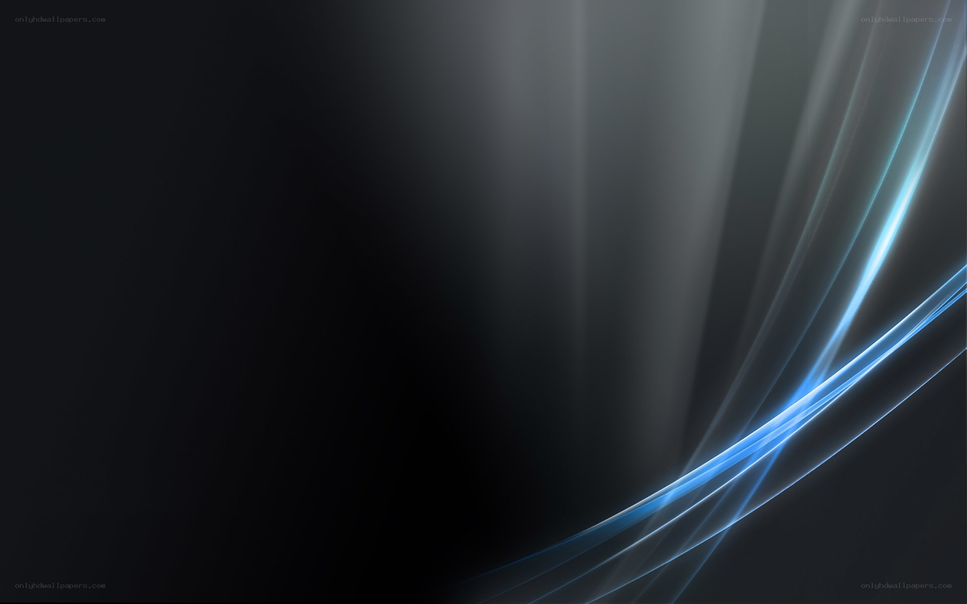 blue light streaks on dark background