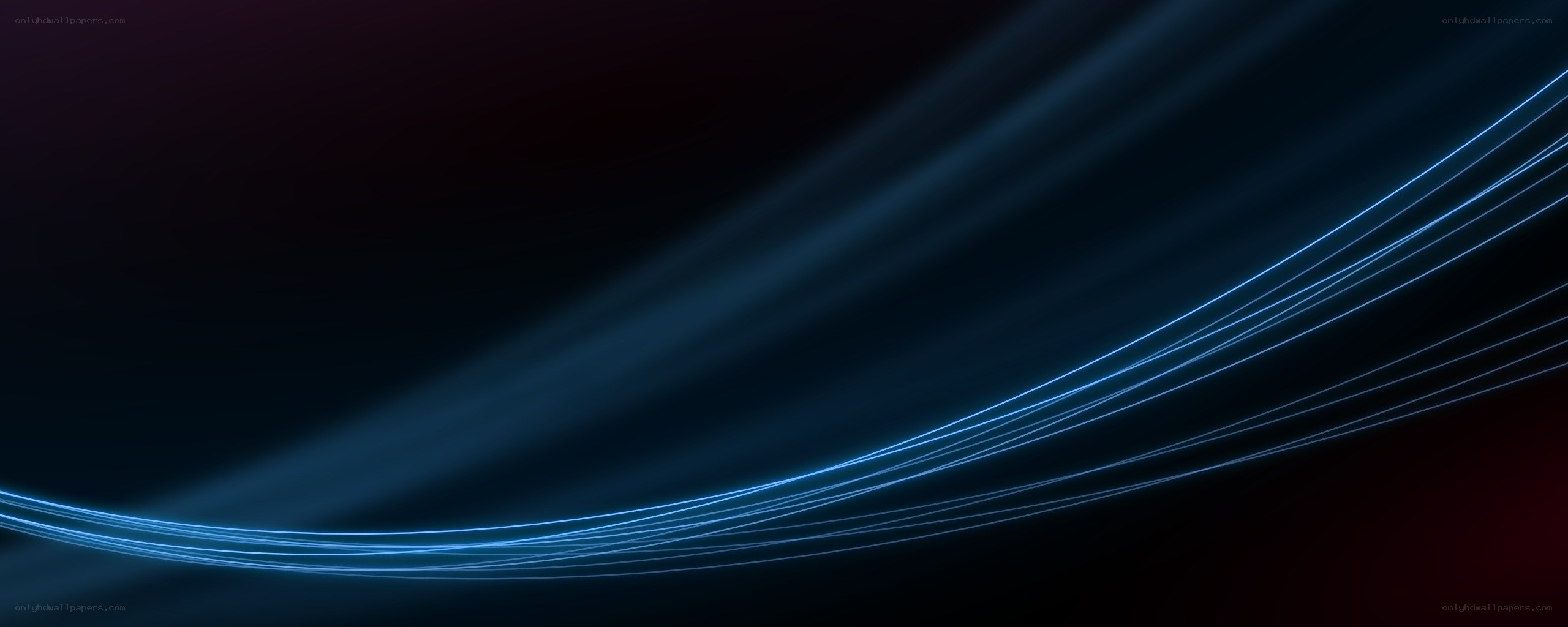 Blue light streaks on dark background