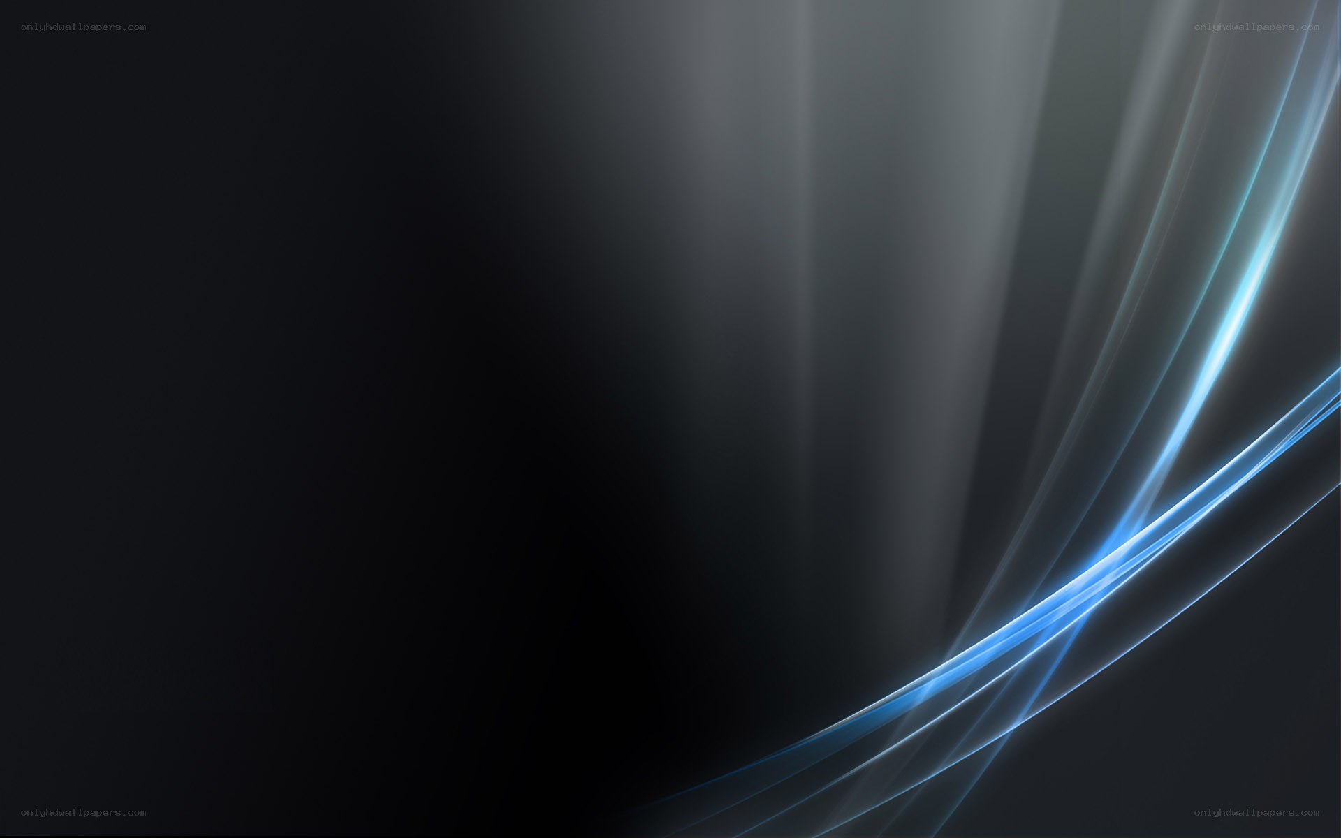 blue light streaks on dark background