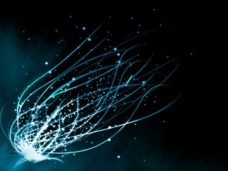 Blue Light Streaks — Particles