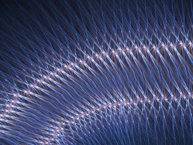blue light streaks pattern