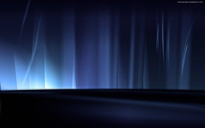 Blue Light Streaks — Serene, Abstract, Curtain