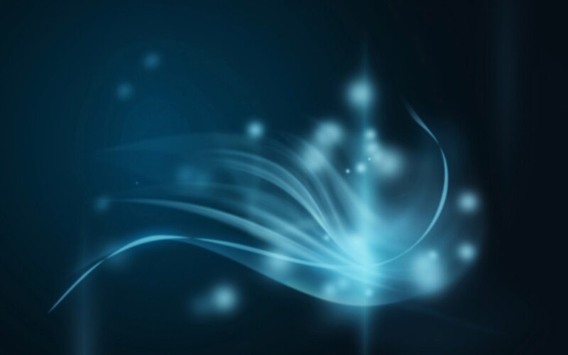 Blue Light Streaks — Serene, Abstract, Glow