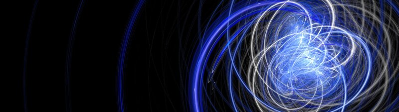 blue light swirl abstract