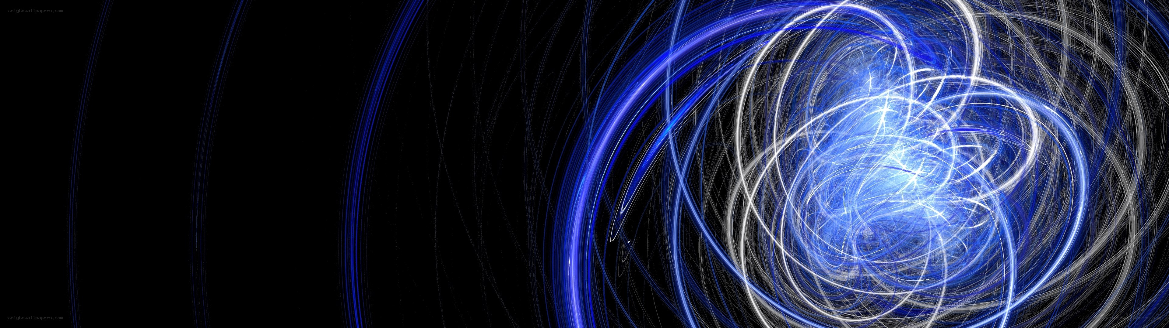 blue light swirl abstract
