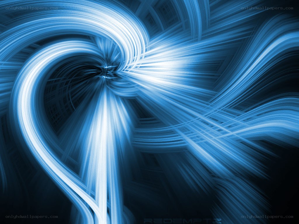 blue light swirl abstract