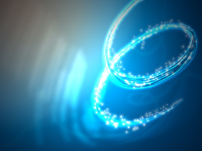 Blue light swirl animation