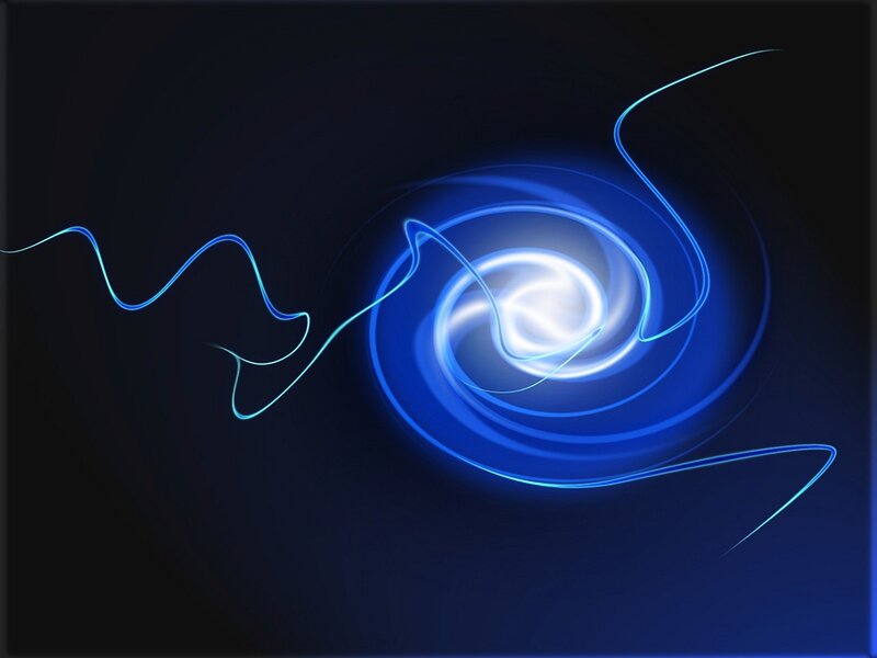 Blue Light Swirl — Dynamic