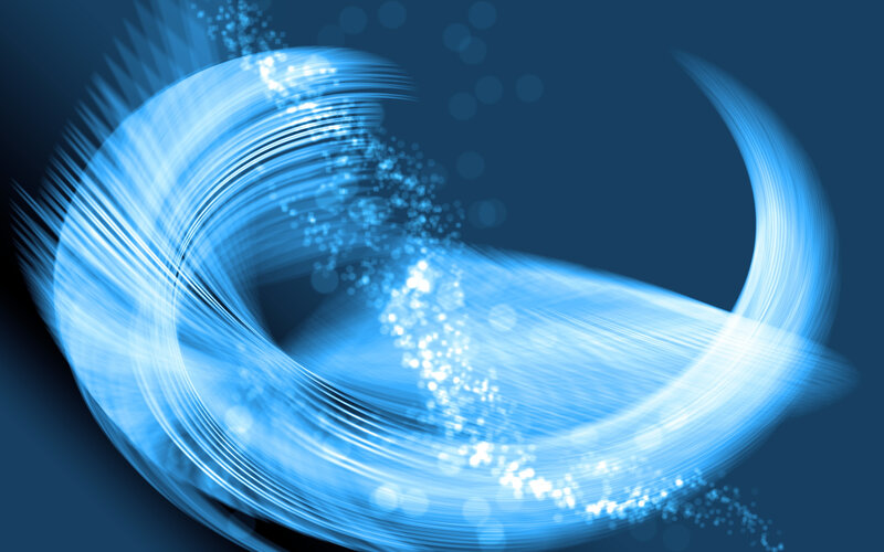 Blue light swirl motion