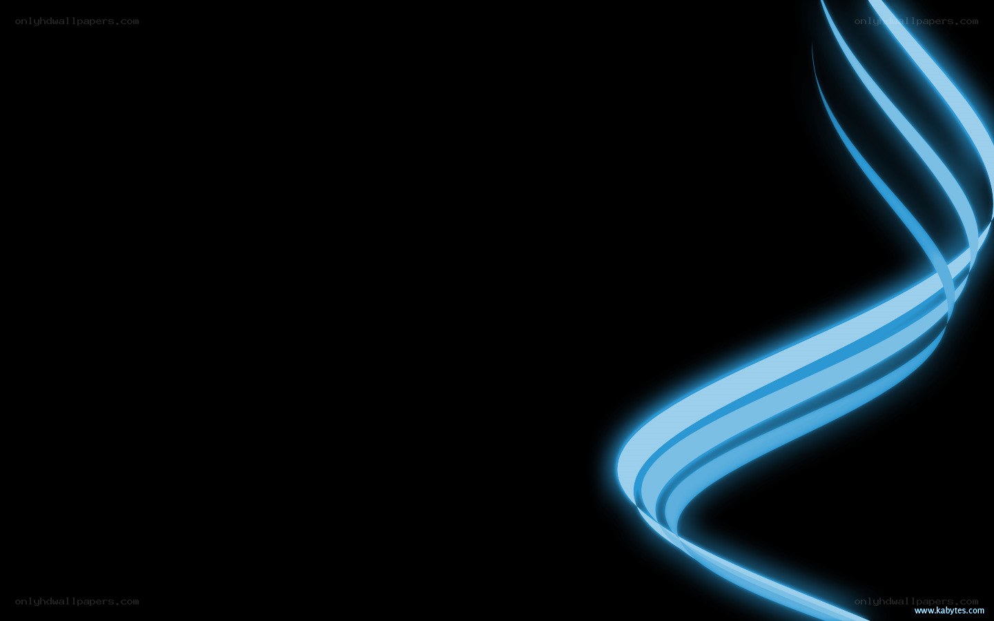 blue light swirl on black