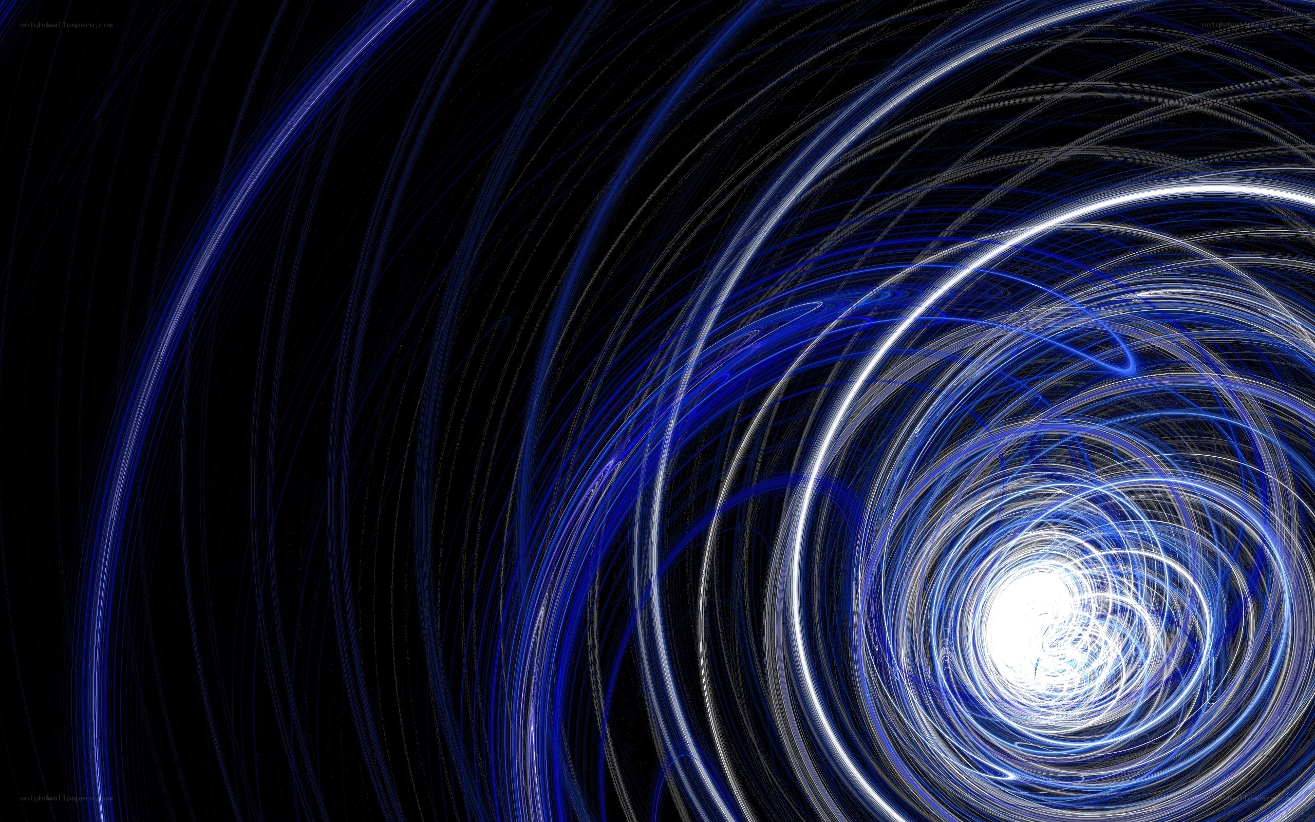 blue light swirl tunnel