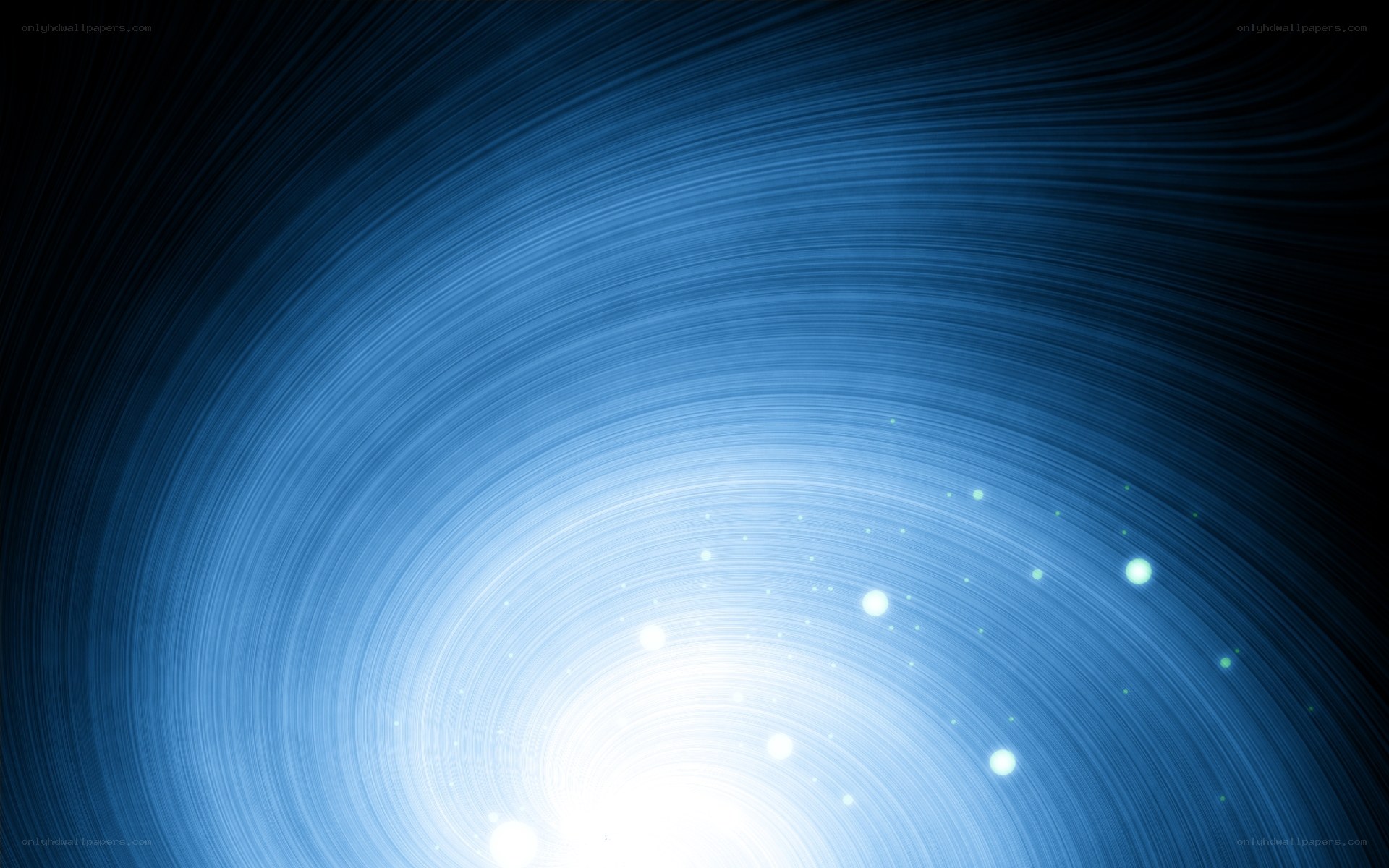 blue light swirl with stars