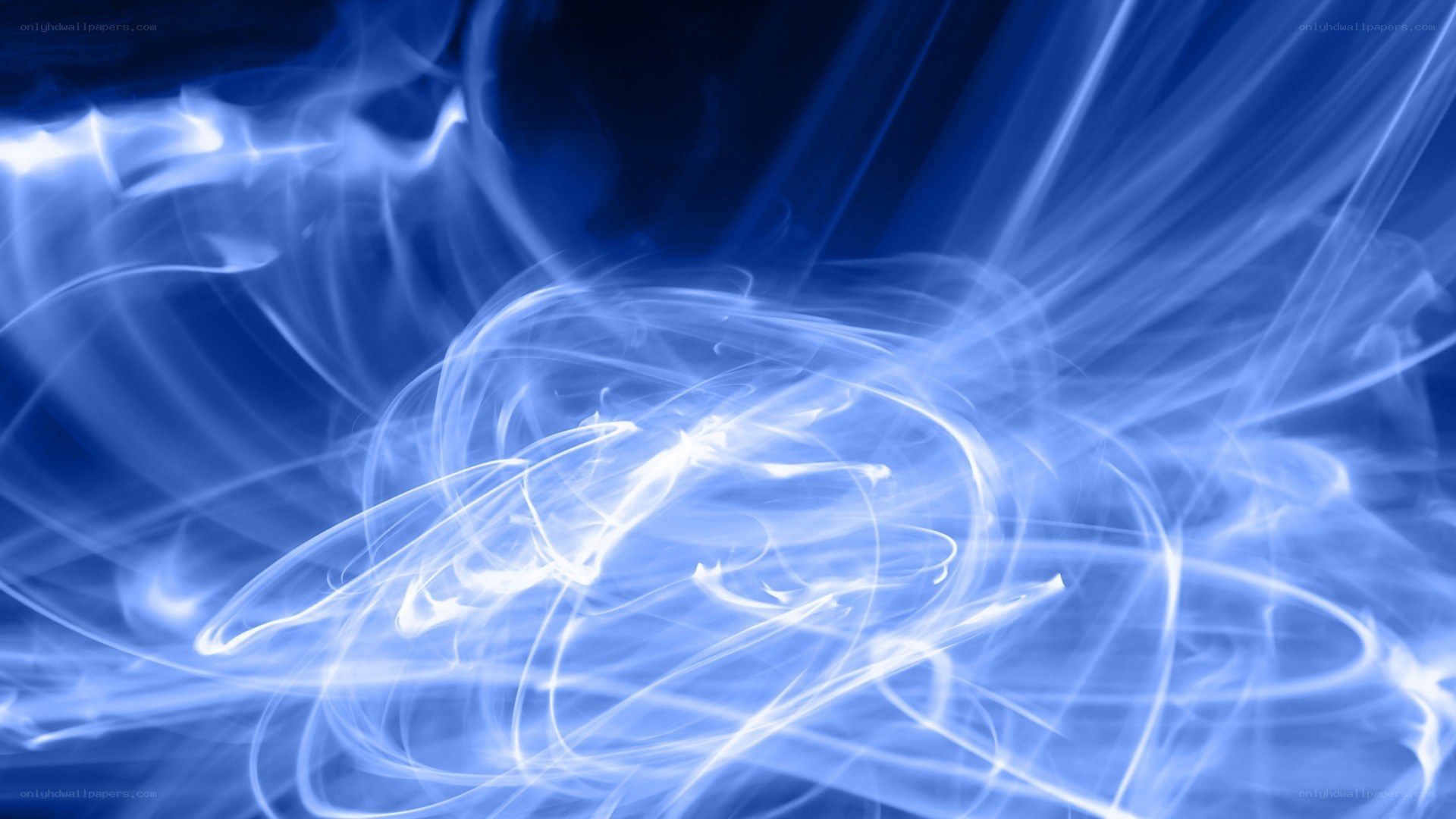 Blue light swirls