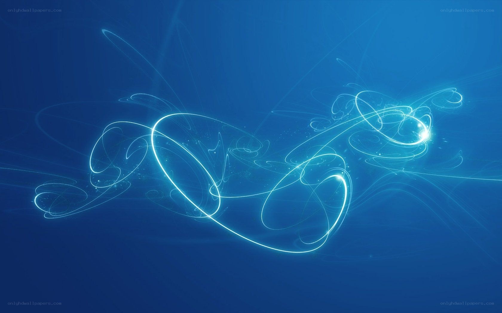 Blue light swirls