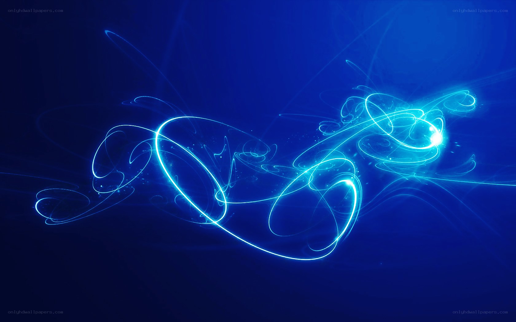 Blue light swirls