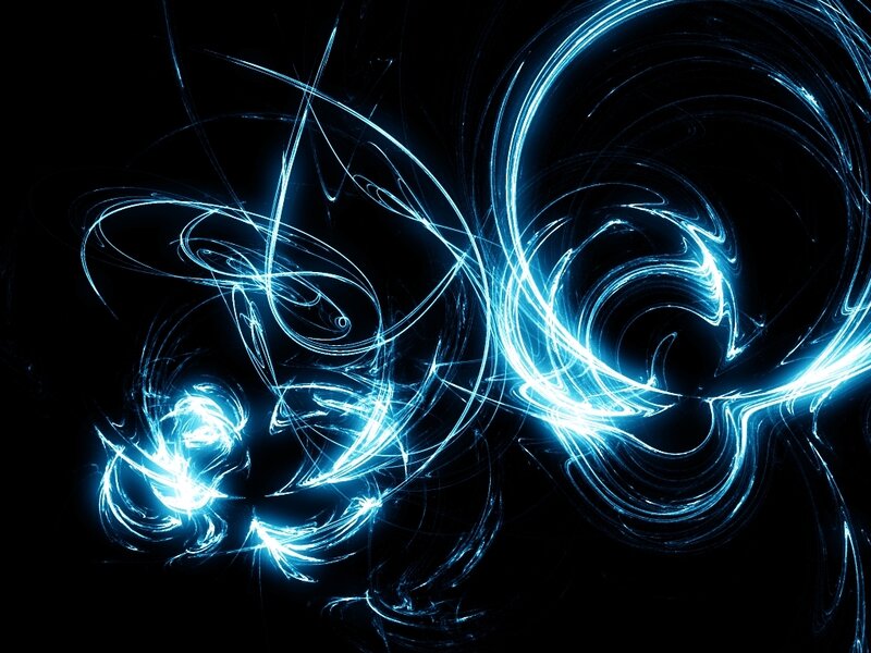 Blue Light Swirls — Dynamic, Abstract, Darkness