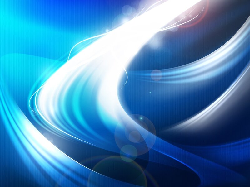 Blue Light Swirls — Dynamic, Abstract, Light Streaks, Bokeh