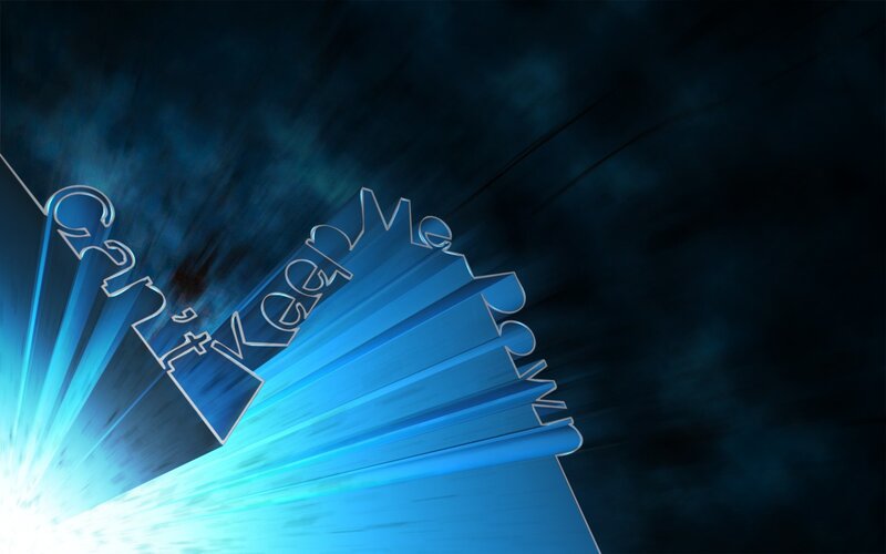 blue light text design