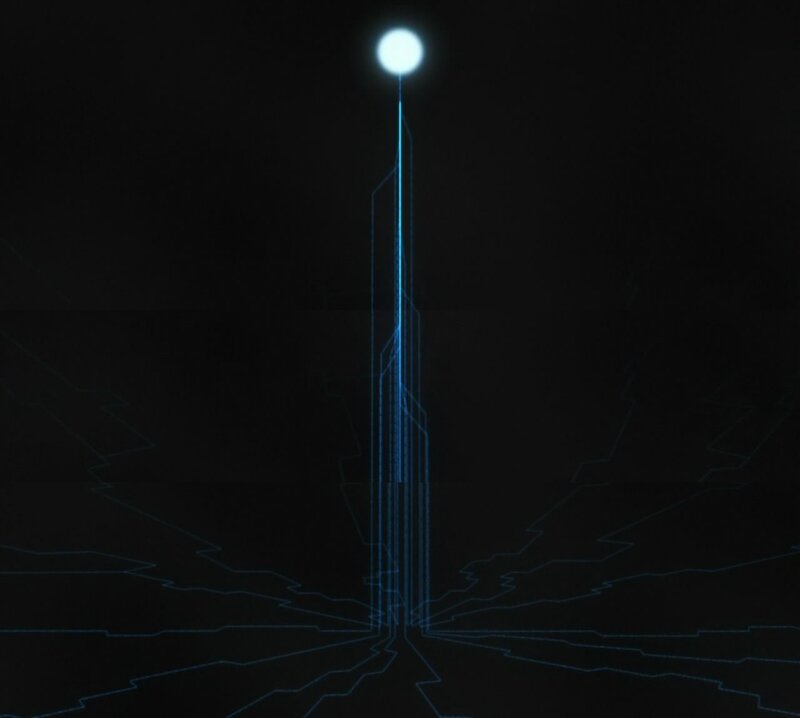 Blue Light Tower — Black