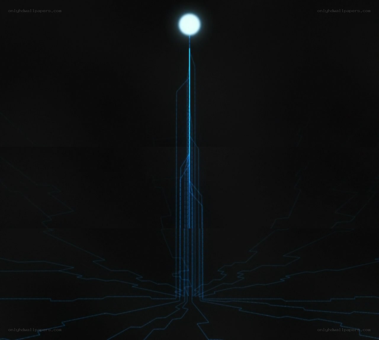 blue light tower