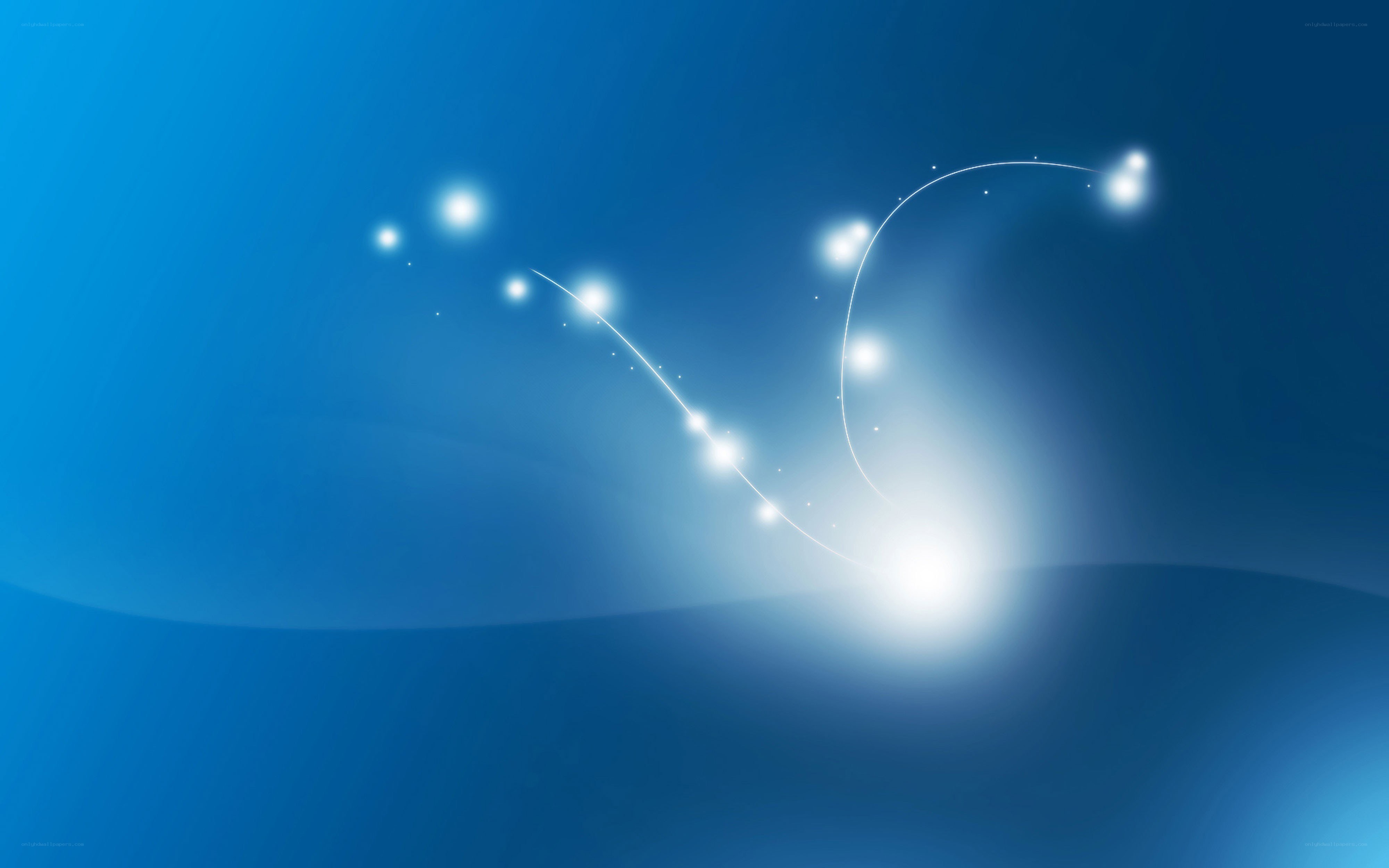 blue light trail animation