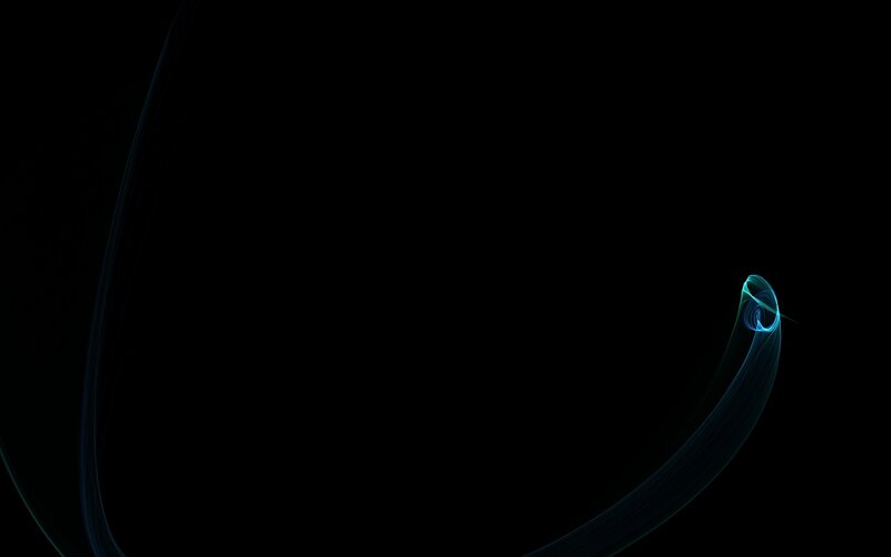 blue light trail on black