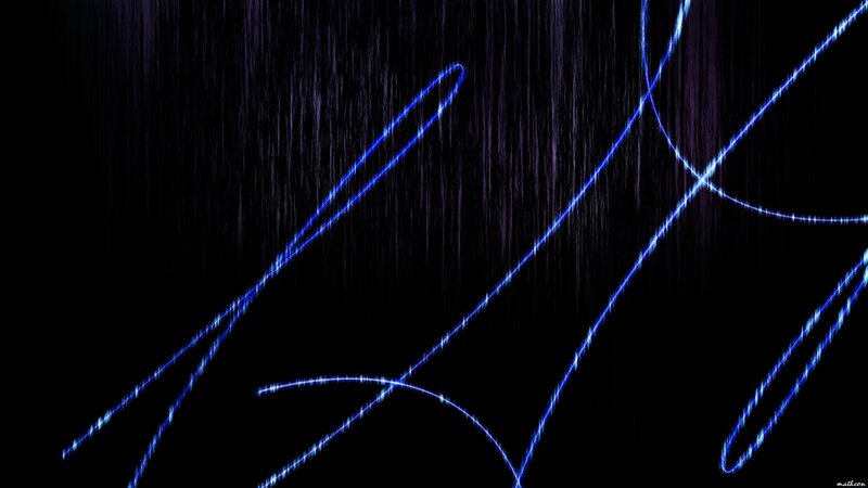 Blue Light Trails — Black