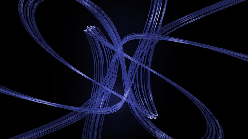 Blue Light Trails — Dynamic, Abstract, Lines