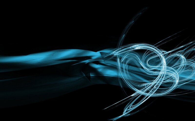 Blue Light Trails — Dynamic, Abstract, Motion