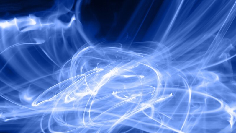 Blue Light Trails — Dynamic, Abstract, Smoke, Motion