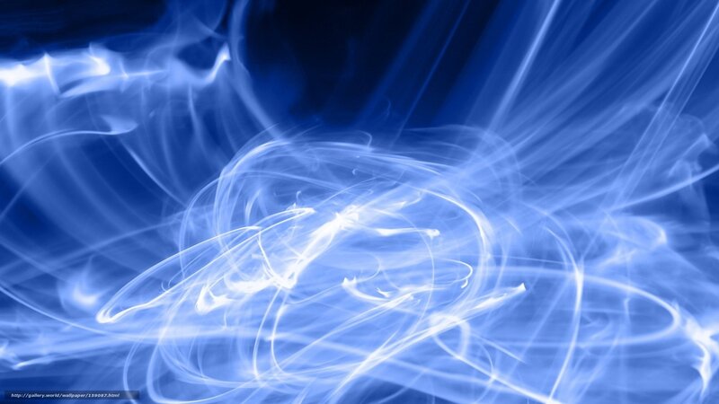 Blue Light Trails — Dynamic, Abstract, Smoke