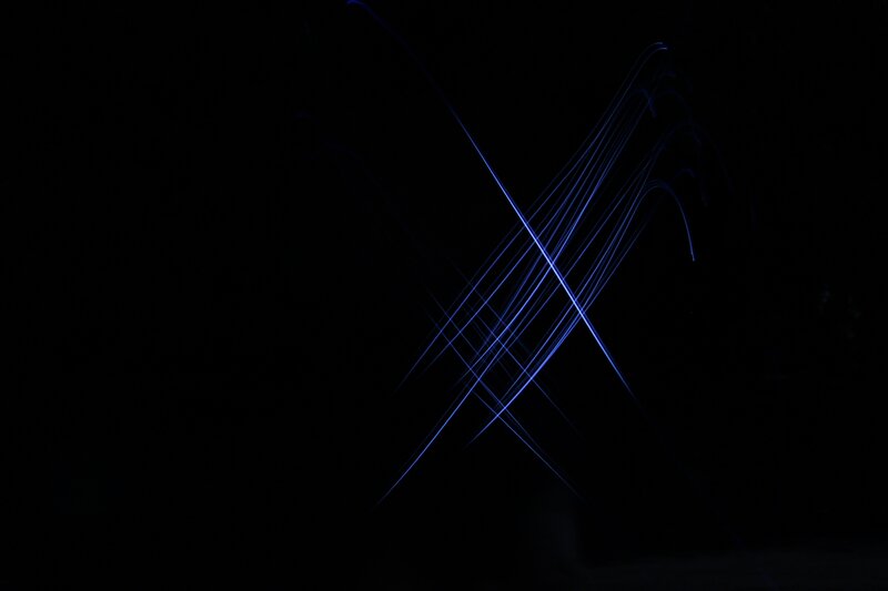 Blue Light Trails — Minimalist