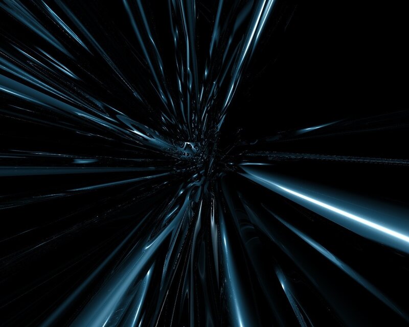 blue light tunnel animation