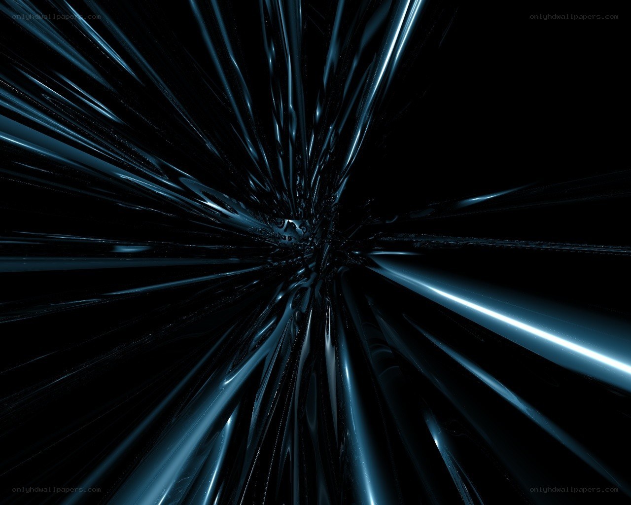 blue light tunnel animation