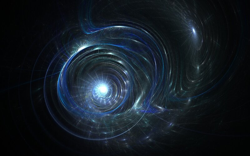 Blue Light Tunnel — Dramatic