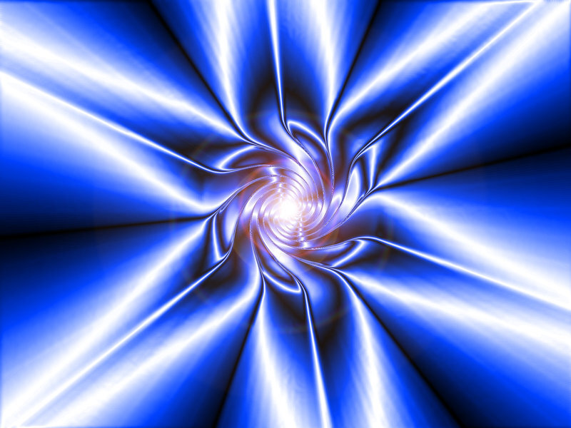 Blue Light Tunnel — Dynamic, Abstract, Spiral